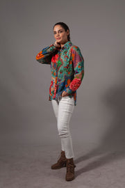 Blusa Camisera Broderie Multicolor Stock