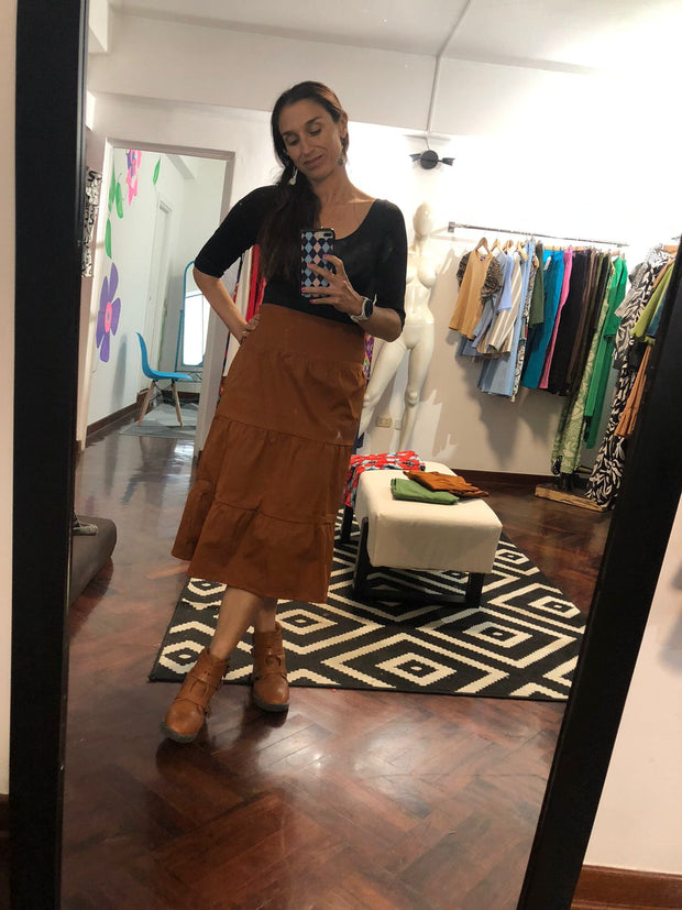 Falda Marrón