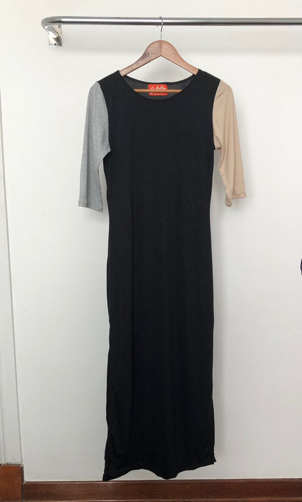 Vestido Maxi Tricolor