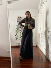 Pantalón Faldón Negro Stock