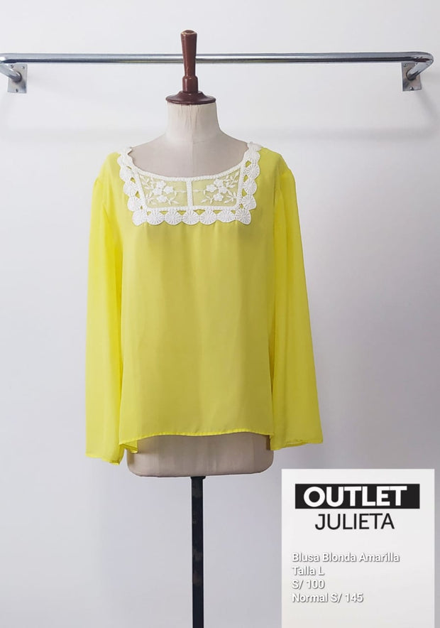 Blusa Amarilla Blonda