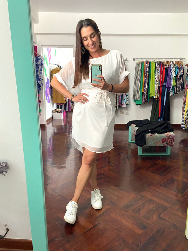 Vestido Capa Blanco