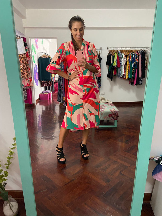 Vestido Camisero Nerú Loro