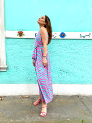 Maxi Pita Zebra Fucsia y Celeste