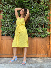 Vestido Oxford Amarillo