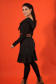 Vestido Sublime Negro Broderie