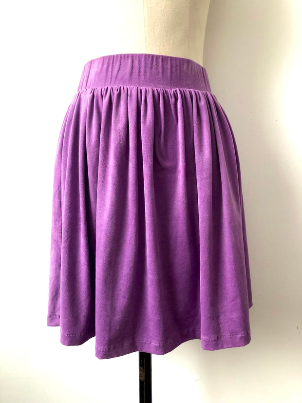 Falda Morada Suede Stock