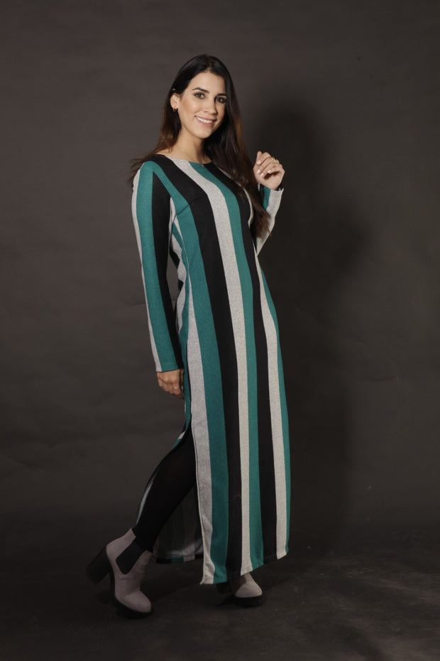 Vestido Maxi T-Shirt Lineal Jade